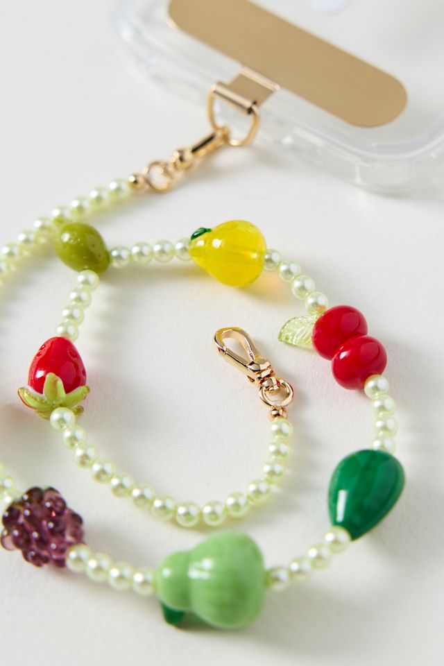 Fruit Beaded Phone Chain #1
