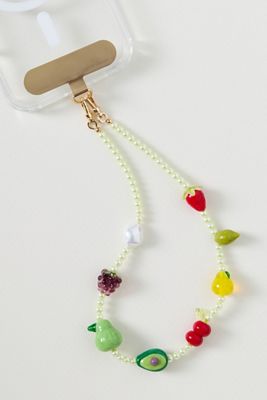 Fruit Beaded Phone Chain