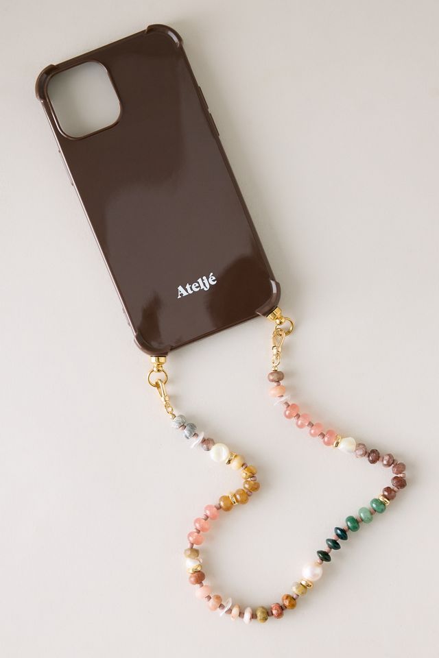 By Anthropologie Colourful Beaded Phone Chain #1