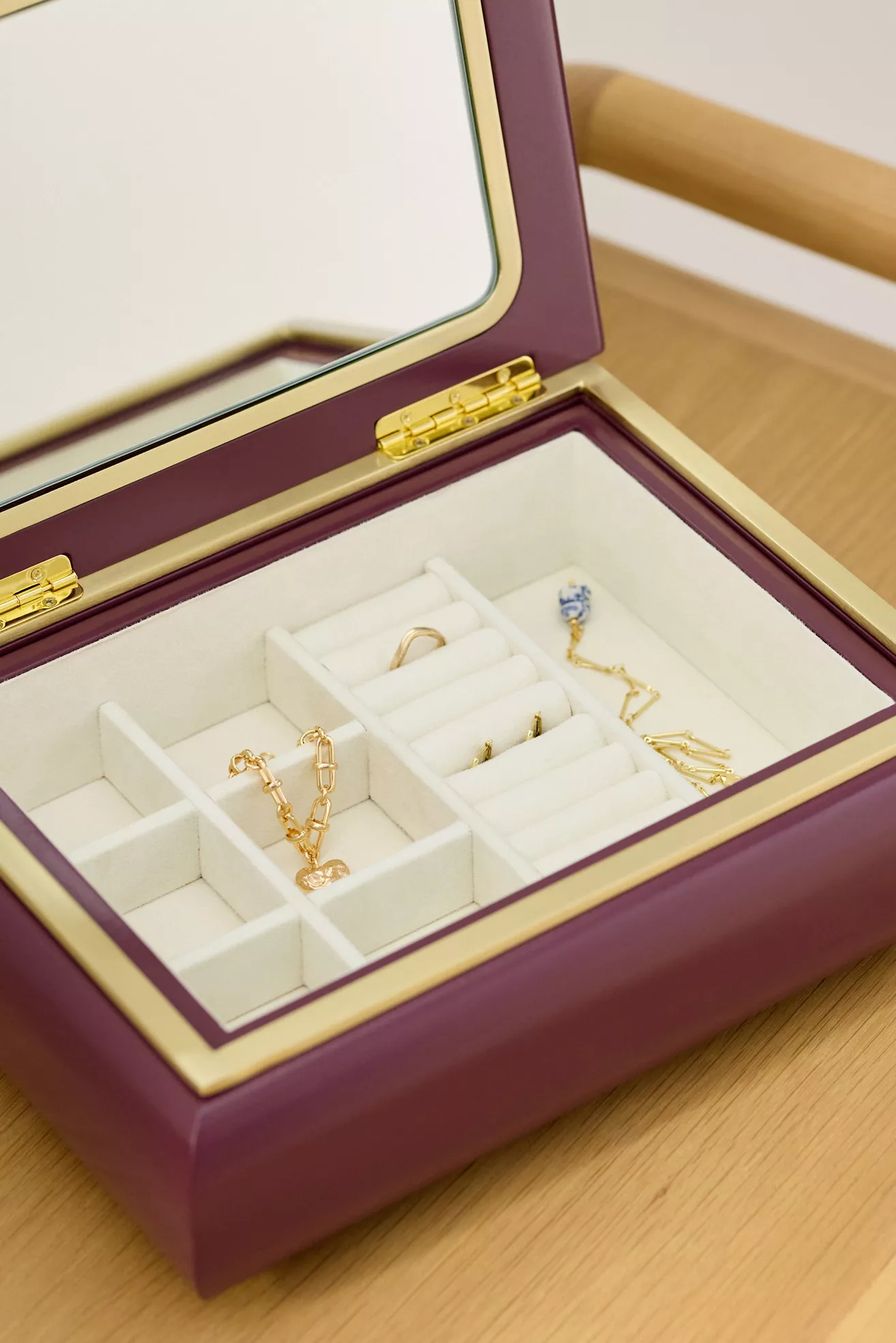 Mulberry Lacquered Jewelry Box - thumbnail 6