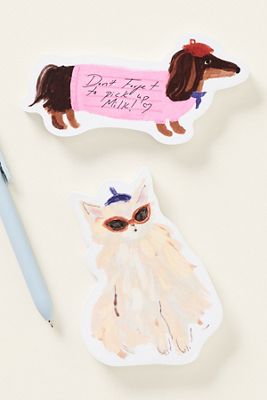 Anthropologie x 3M Le Chie et Le Chat Sticky Notes Set