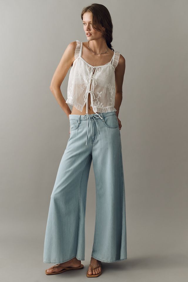 By Anthropologie Sheer Ruffle Tank #5