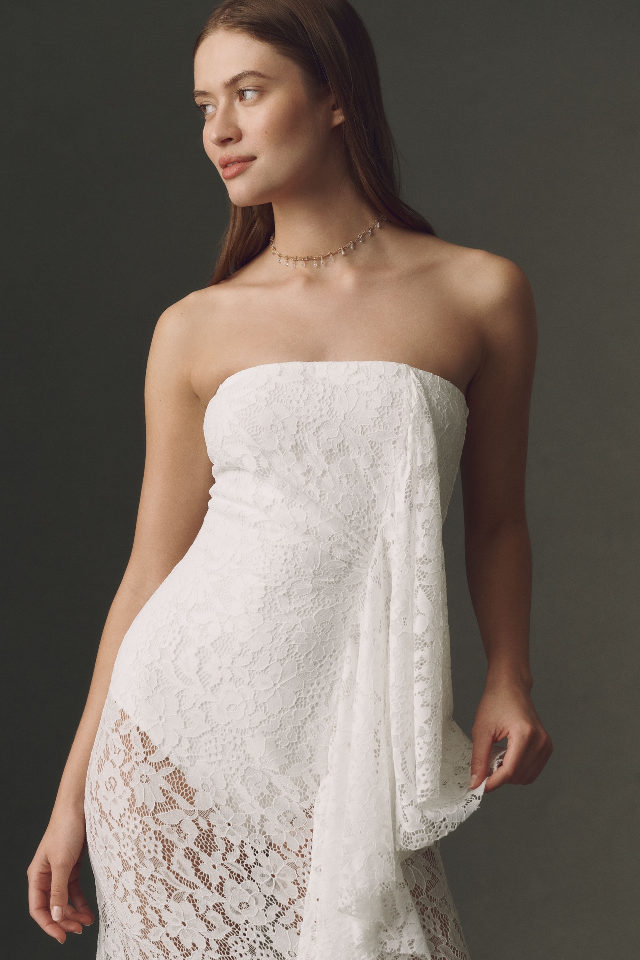 Mare Lace Pickup Bodysuit Maxi Dress