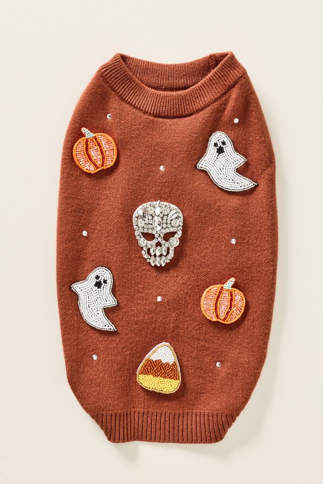 Beaded Icon Halloween Pet Sweater #1