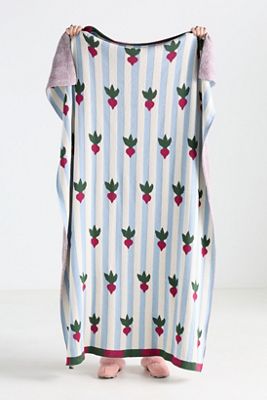 Grace Cotton Novelty Icon Knit Throw Blanket