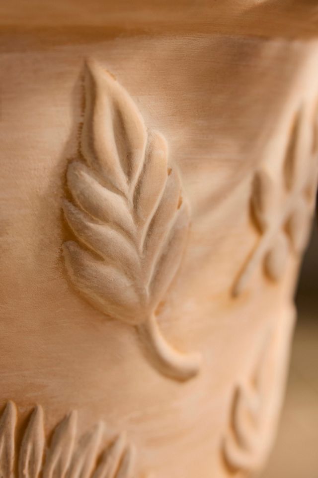 Leafy Molded Concrete Planter #1