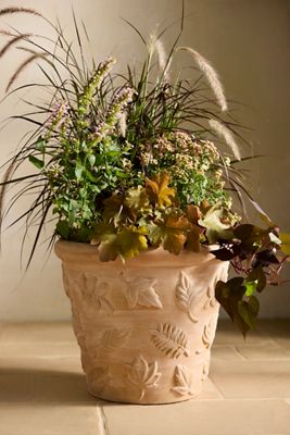 Leafy Concrete Planter