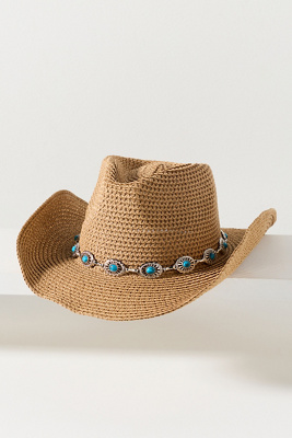 Concho-Trim Cowboy Hat | Anthropologie display picture 3