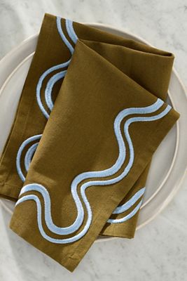 Madeline Embroidered Napkins, Set of 2