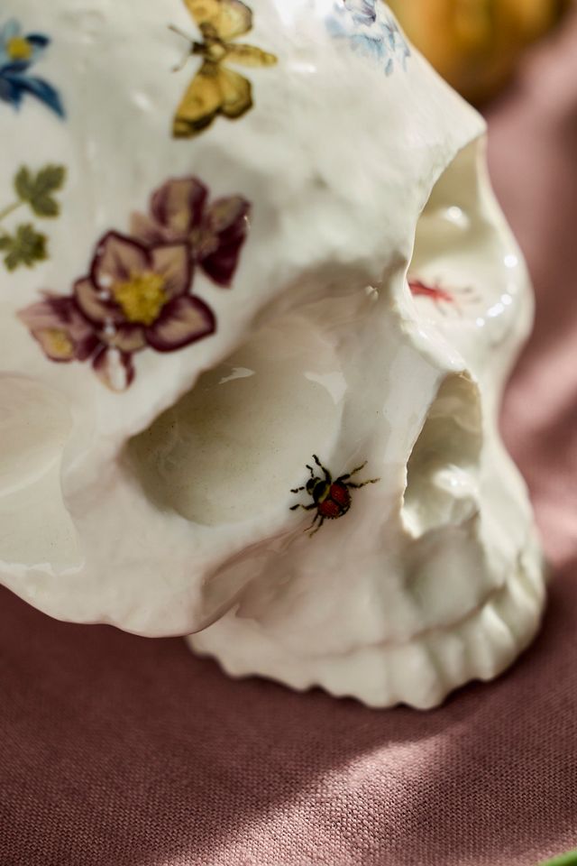 Floral Ceramic Skull #1