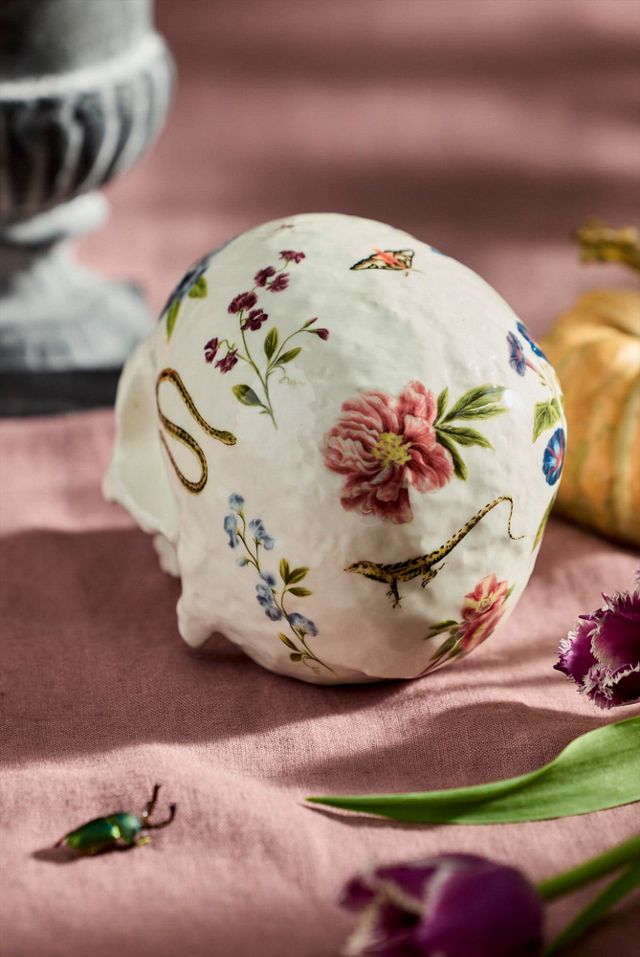 Floral Ceramic Skull | Terrain