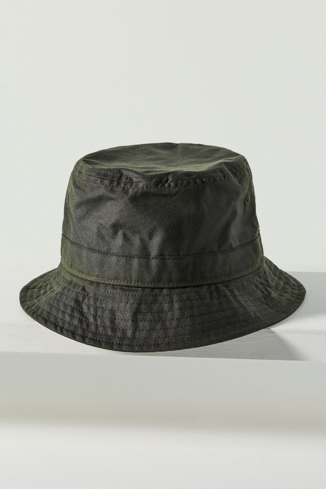 Barbour Belsay Waxed 100% Cotton Bucket Hat #1