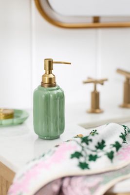Eloise Scallop Glass Soap Pump