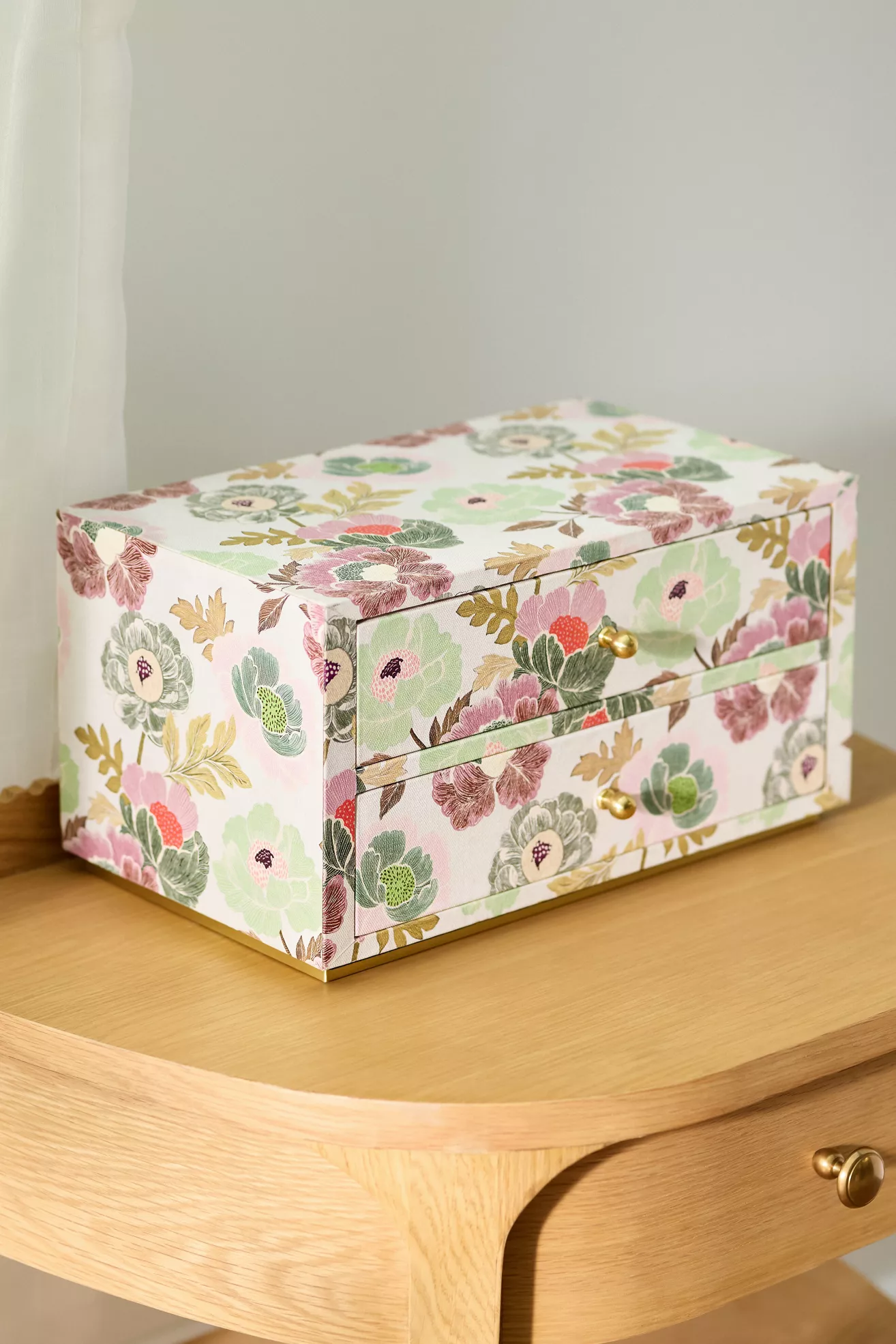 Hale Dual-Drawer Canvas Jewelry Box - thumbnail 8