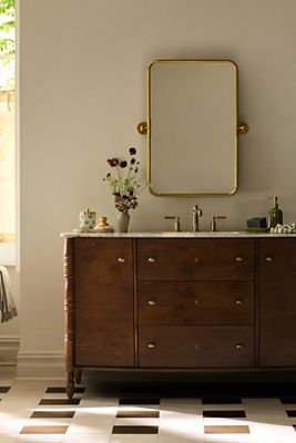 Spindle Single-Wide Bathroom Vanity