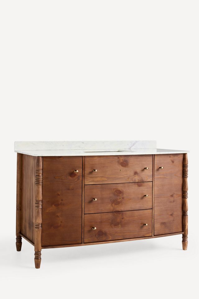 Spindle Single-Wide Bathroom Vanity #2