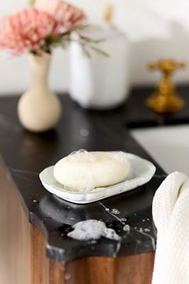 Eloise Scallop Glass Soap Dish