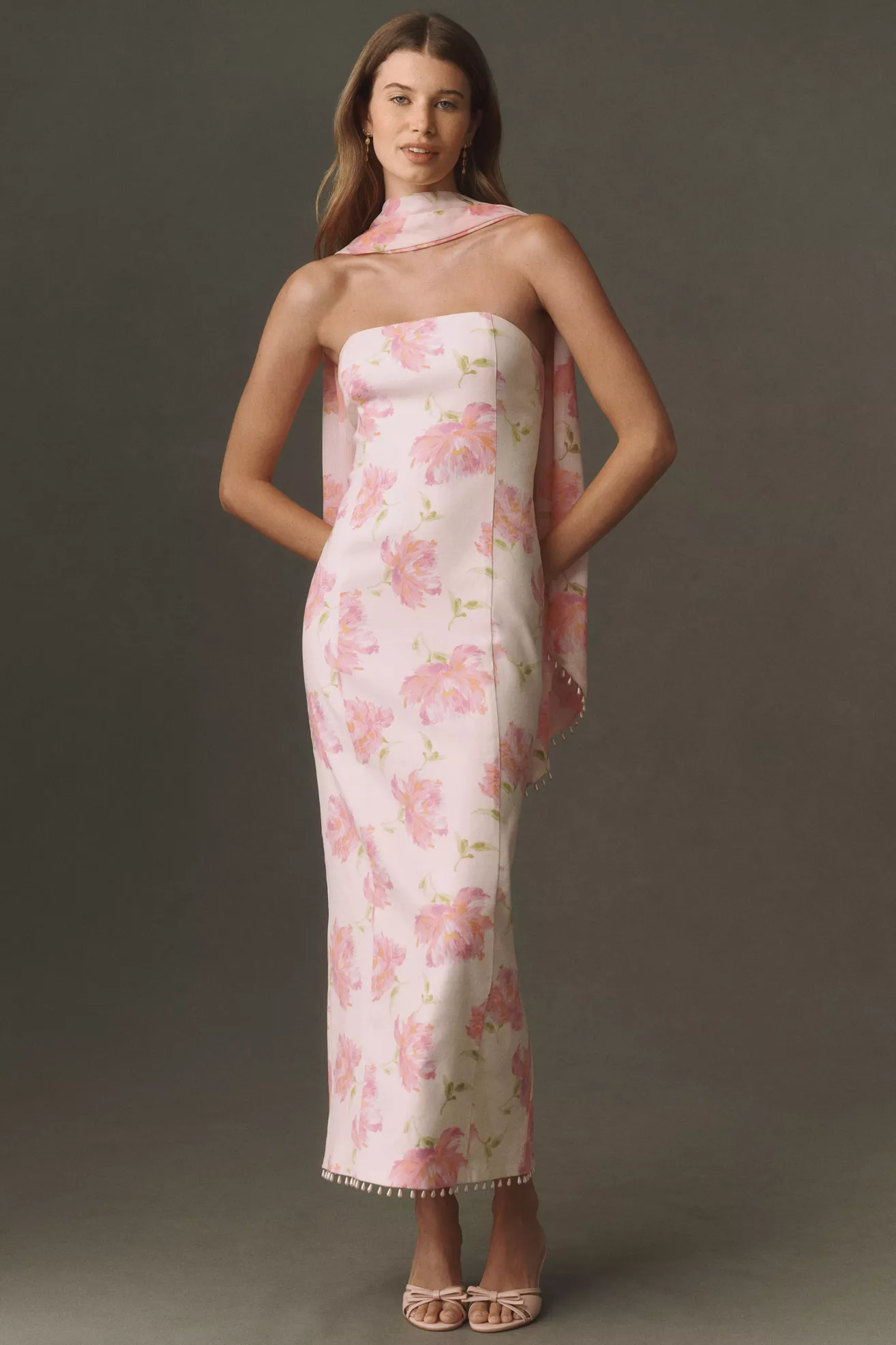 BHLDN Deco Column Midi Dress