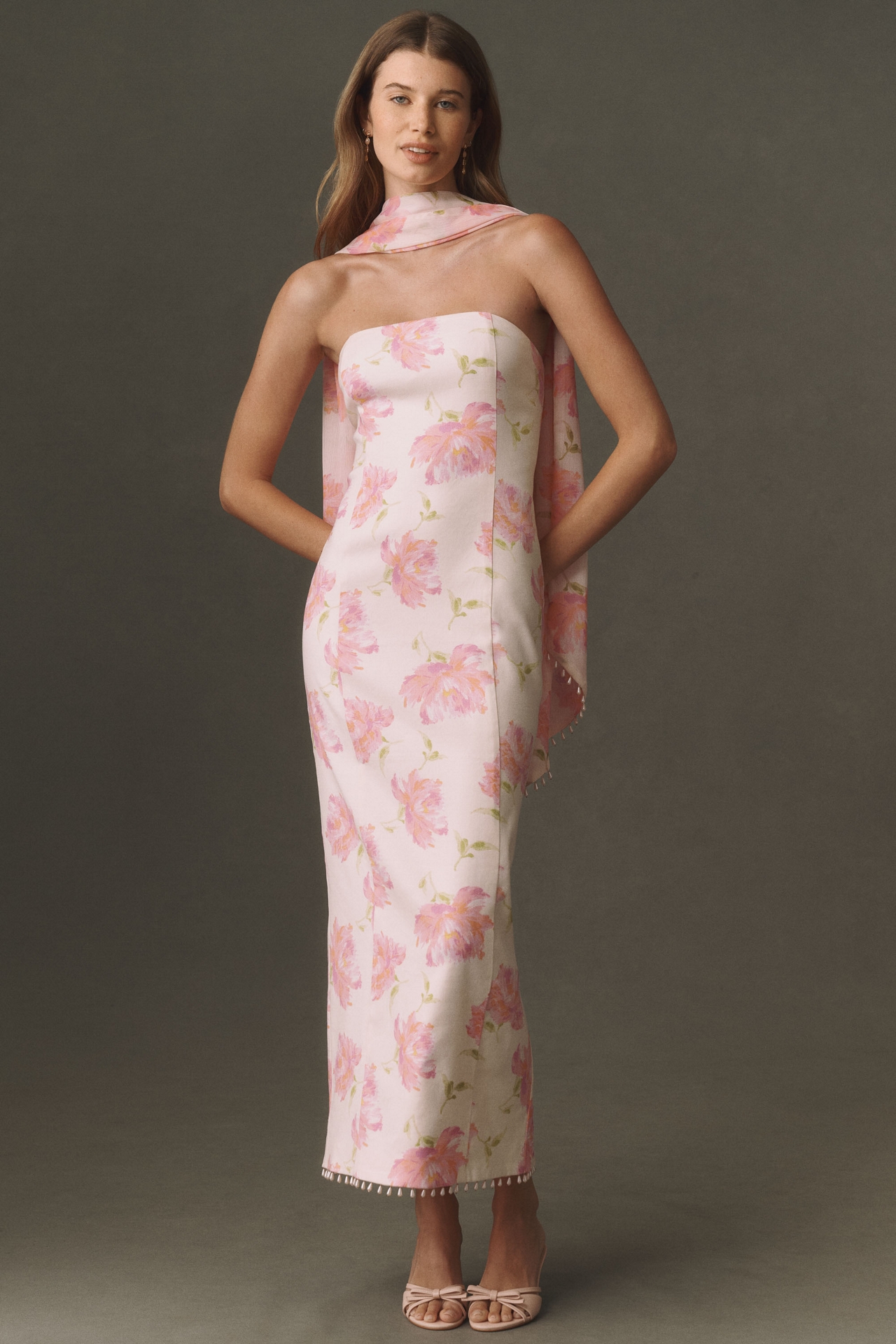 BHLDN Deco Column Midi Dress