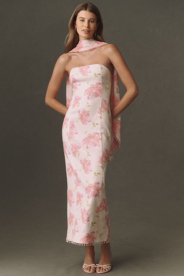 BHLDN Deco Column Midi Dress #4