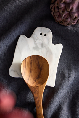 Terrain Marble Ghost Spoon Rest In White