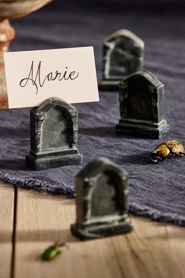 Marble Tombstone Place Card Holders, Set of 4 #1