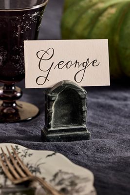 Marble Tombstone Place Card Holders, Set of 4