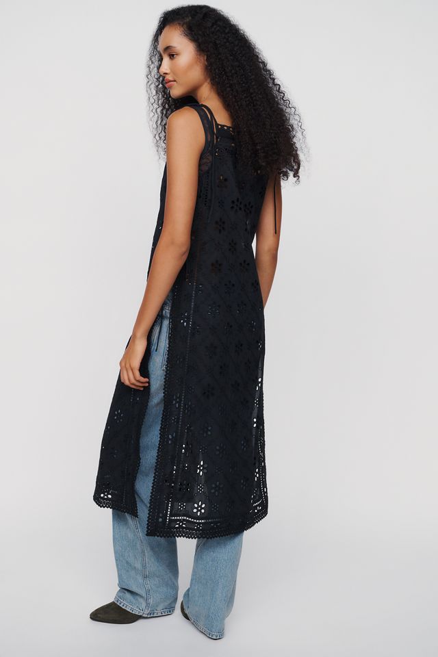 Love Wednesday 100% Cotton Eyelet Flyaway Tunic #3