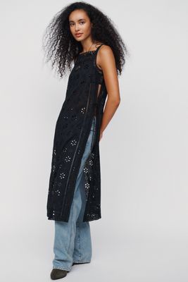 Love Wednesday 100% Cotton Eyelet Flyaway Tunic