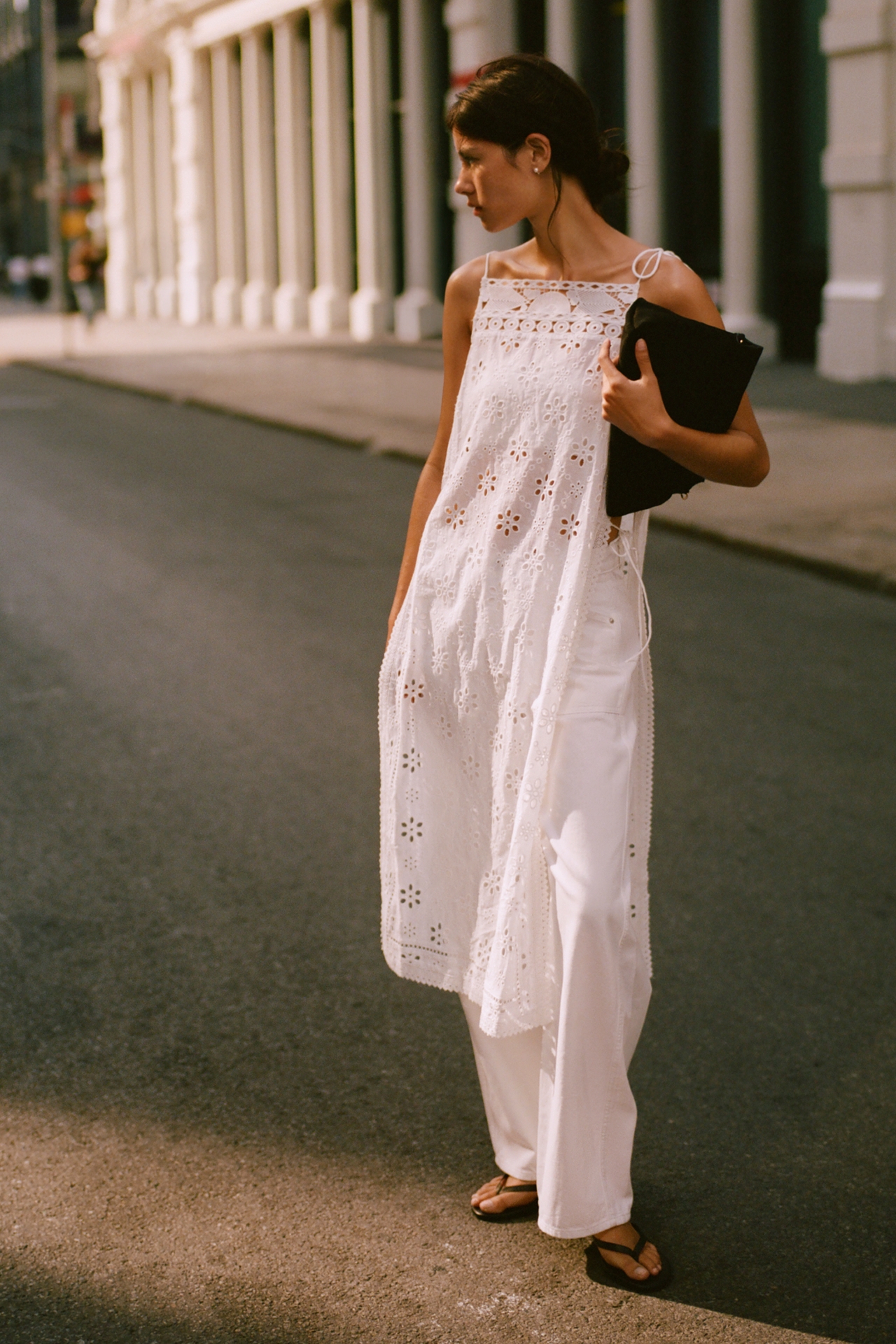 Love Wednesday Cotton Eyelet Flyaway Tunic
