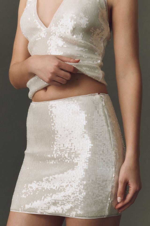 Mare Mare Sequins Halter-Neck Top and Mini Skirt #1