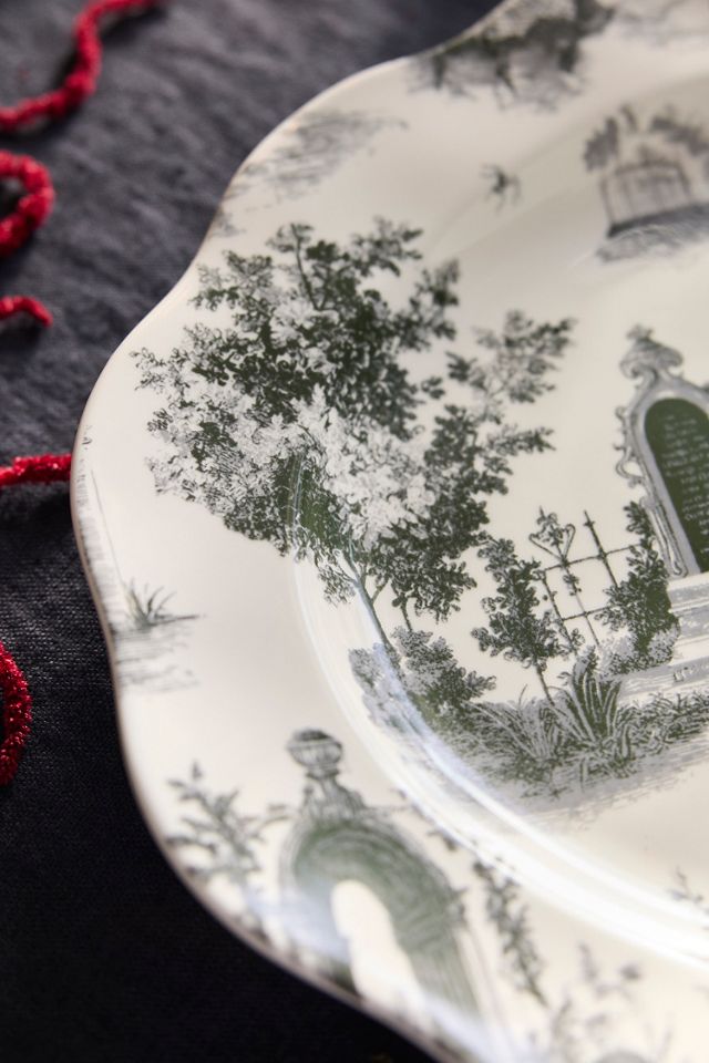 Halloween Toile Stoneware Serving Platter #1