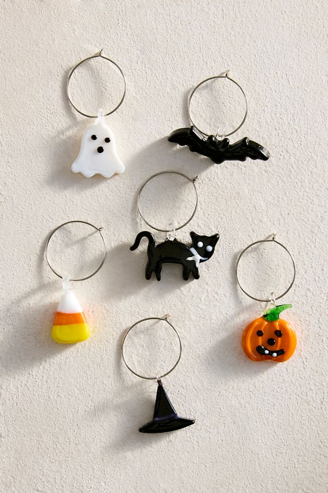 Halloween Icon Wine Charms, Set of 6 #1