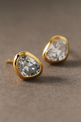 Shashi Benson Organic Post Earrings In Gold