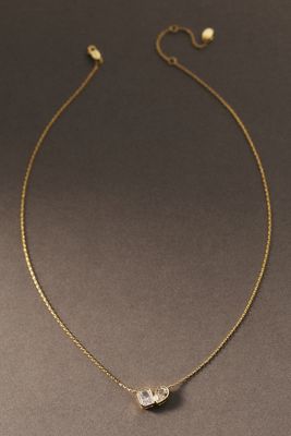 Shashi Toi et Moi Bezel Necklace