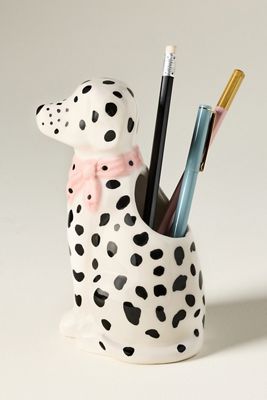 By Anthropologie Ceramic Dog Pen Cup