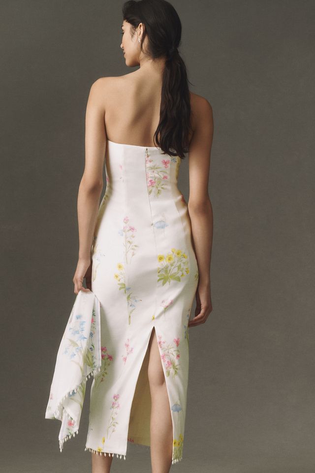 BHLDN Strapless Dress with Scarf #2