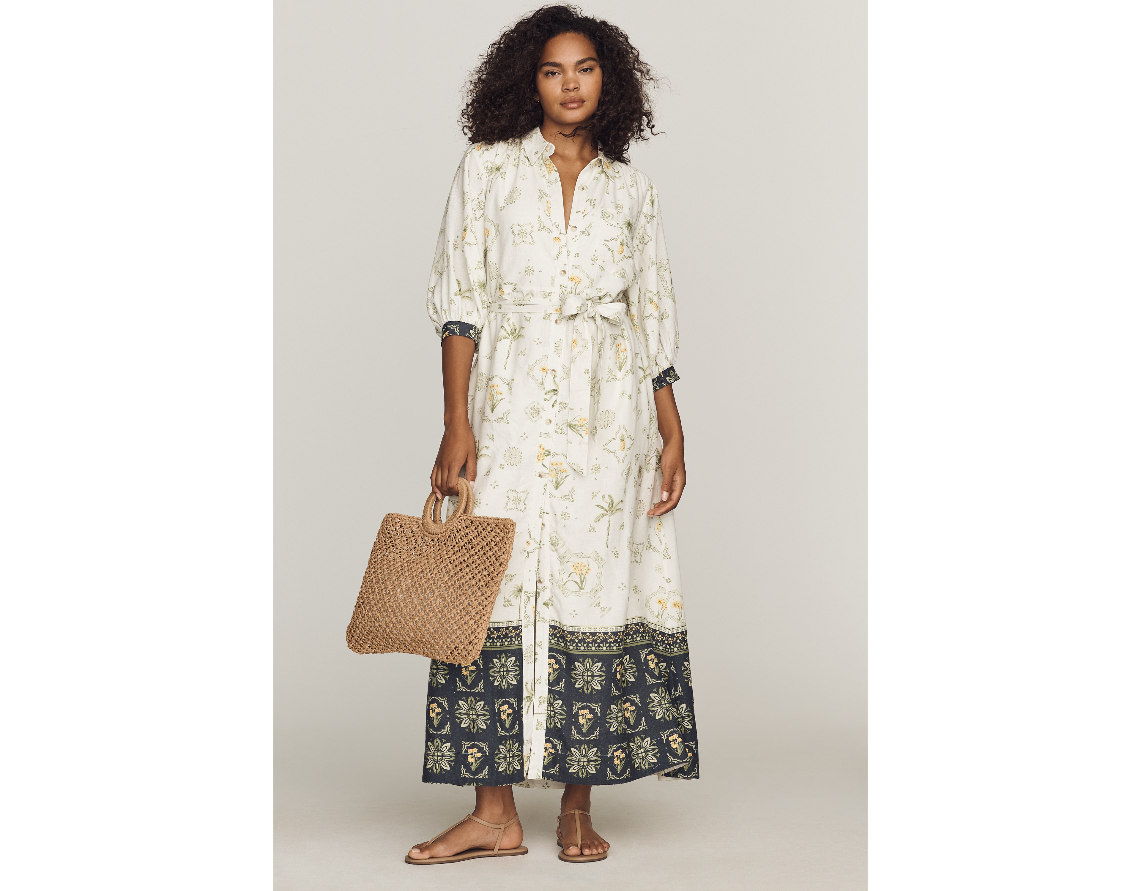 LSPACE Bella Raffia Tote Bag
