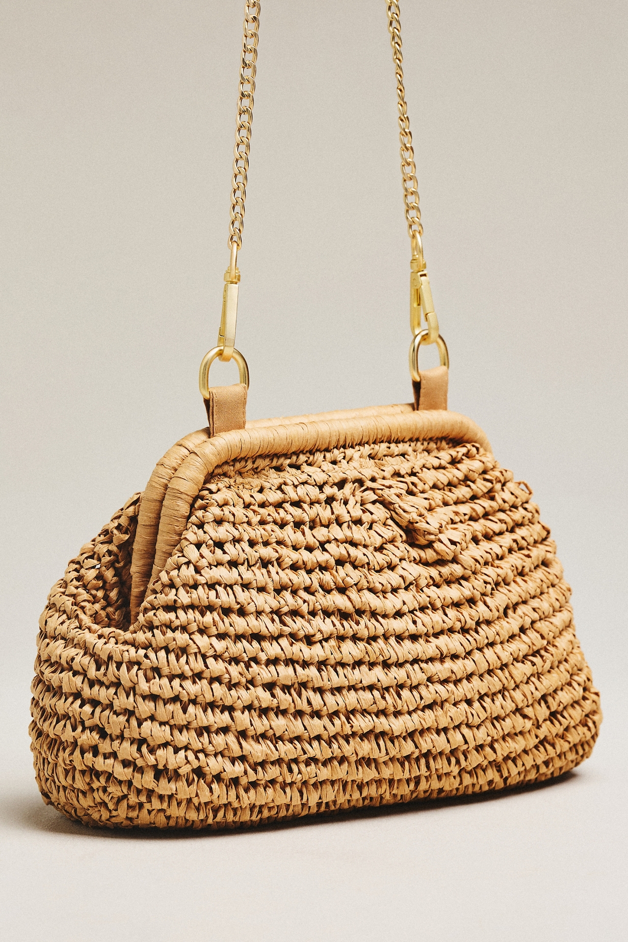 L Space Harmony Raffia Clutch
