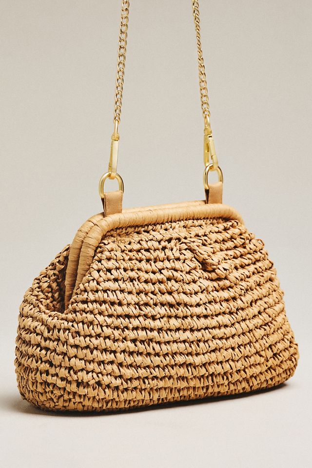 L Space Harmony Raffia Clutch #1