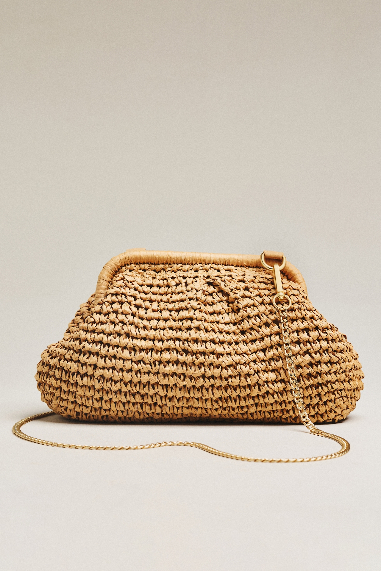 L Space Harmony Raffia Clutch