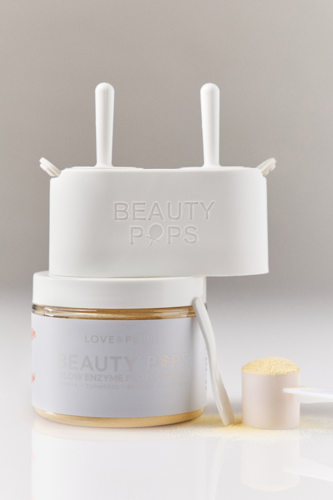 Love & Pebble BEAUTY POPS™ Glow Enzyme Frozen Mask Kit