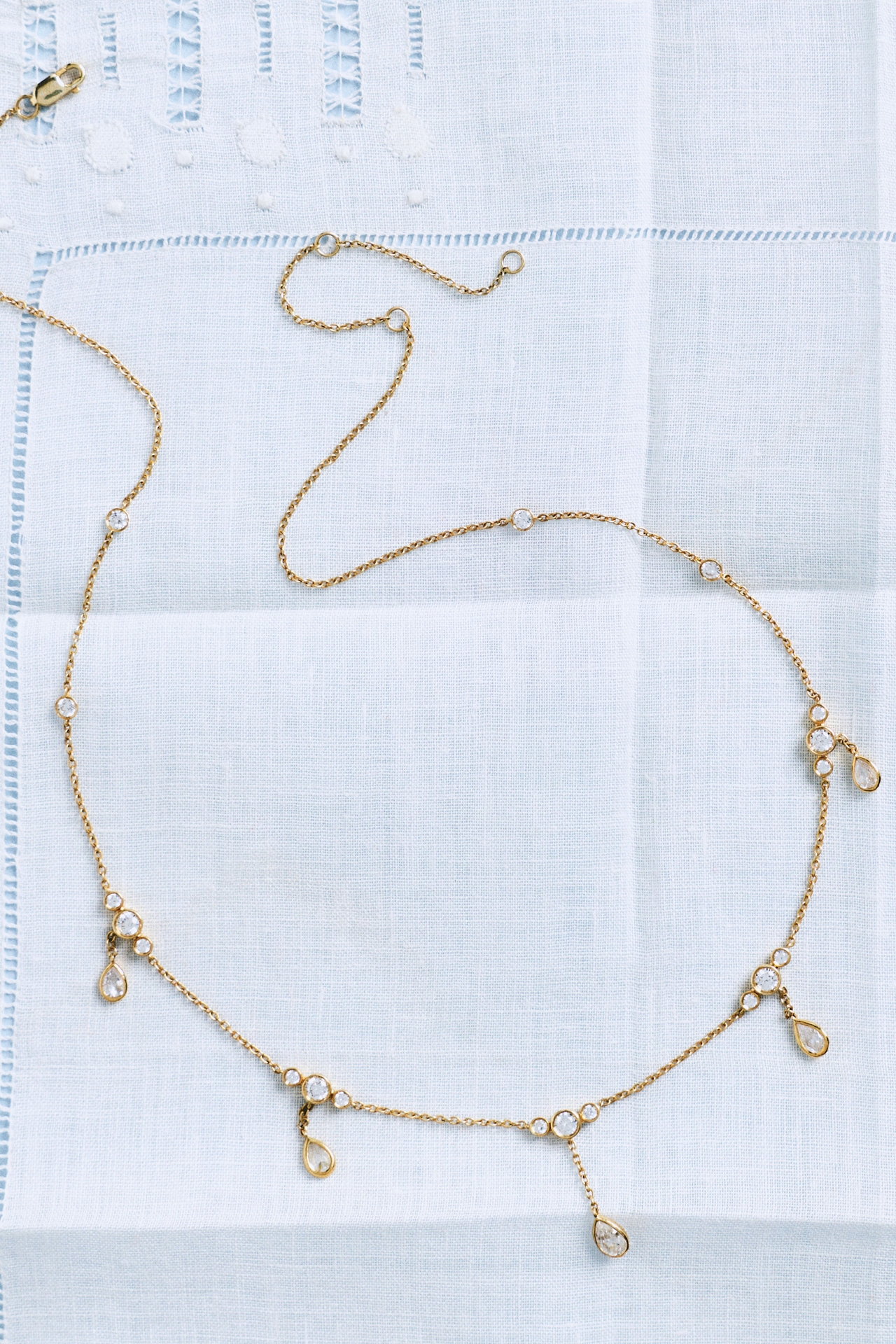 Droplet Diamond Necklace