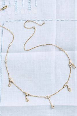 Droplet Diamond Necklace