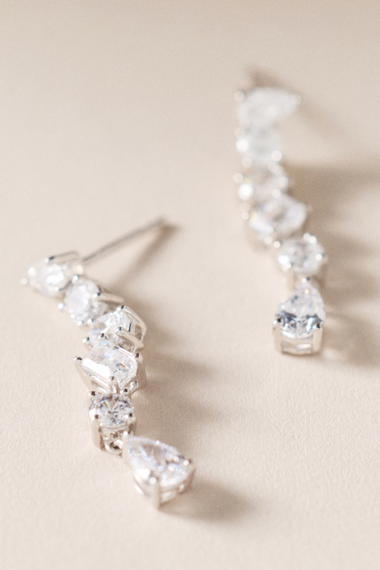 Multi-Stone Lab Diamond Drop Earrings