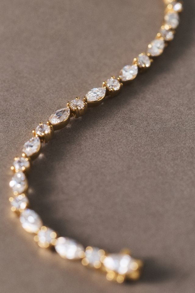 Mixed Stone Lab Diamond Tennis Bracelet #1
