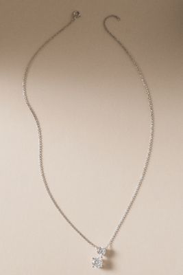 Double Lab Diamond Necklace