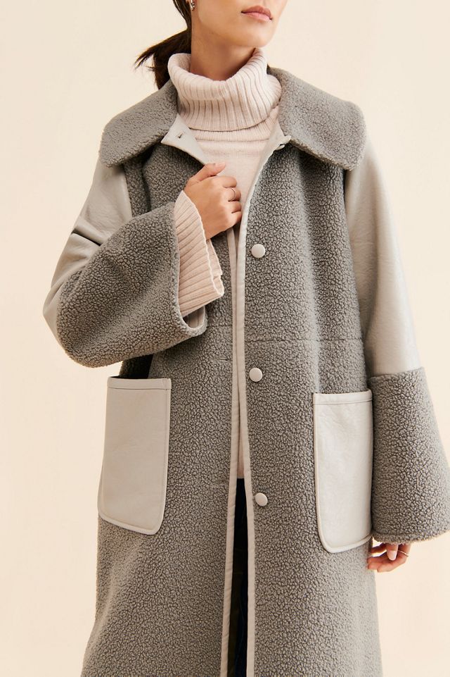 台*ー様 066 BAUM UND PFERDGARTEN 厚手 ストレッチ デ Baum und Pferdgarten Dea Shearling Overcoat | Anthropologie