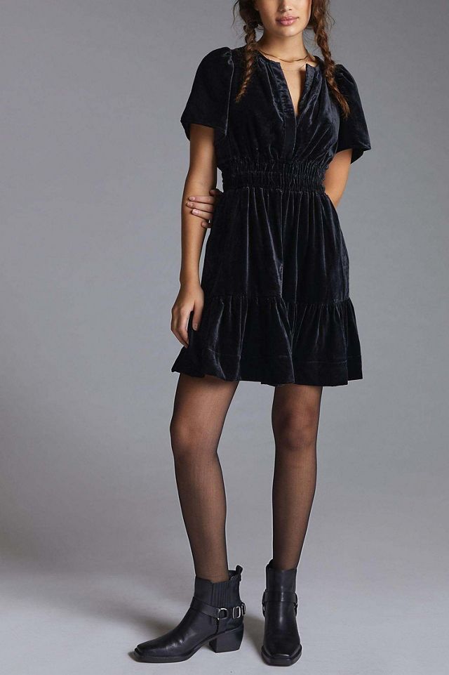 long sleeve bodycon dress mini Final Sale Plus Size Deep V Ruched Mini BodyCon Dress with Draping Front in Black and White