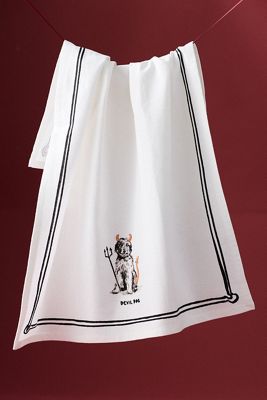 Serviette de toilette brodée Halloween Molly Hatch